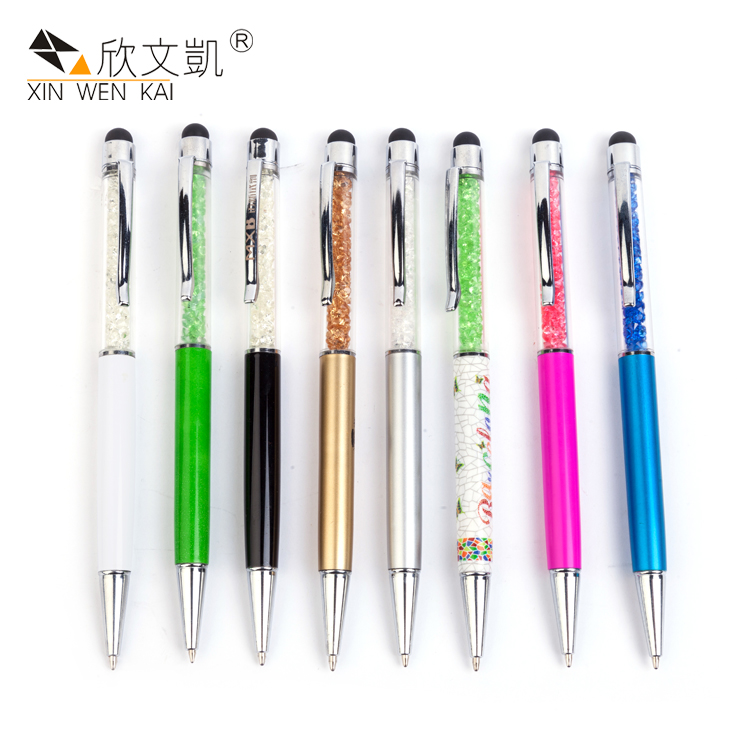 Retractable Plastic Touch Metal Ball point Pen