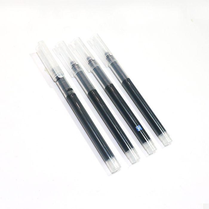 Straight liquid needle tube rollerball gel pen for coloring